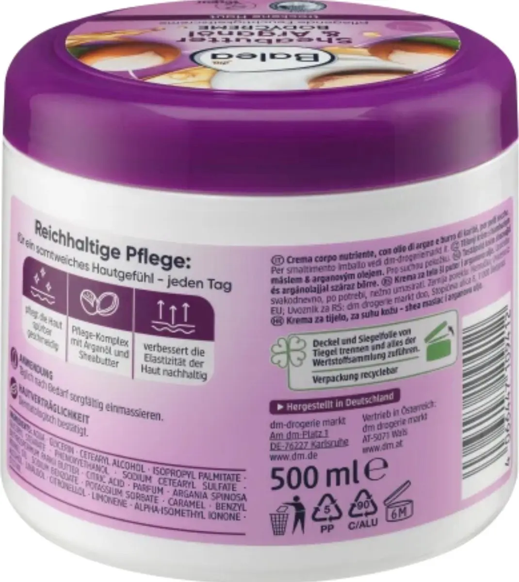 Balea Bodycreme Sheabutter 500ml