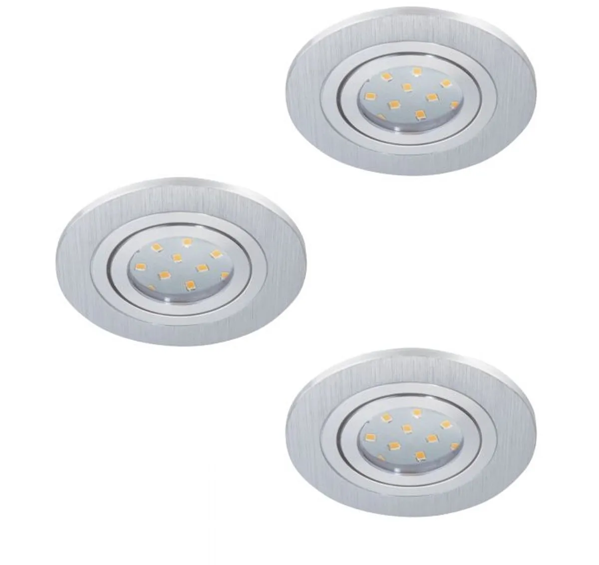 Eglo Areitio Inbouwlamp GU10 - 3x Grijs