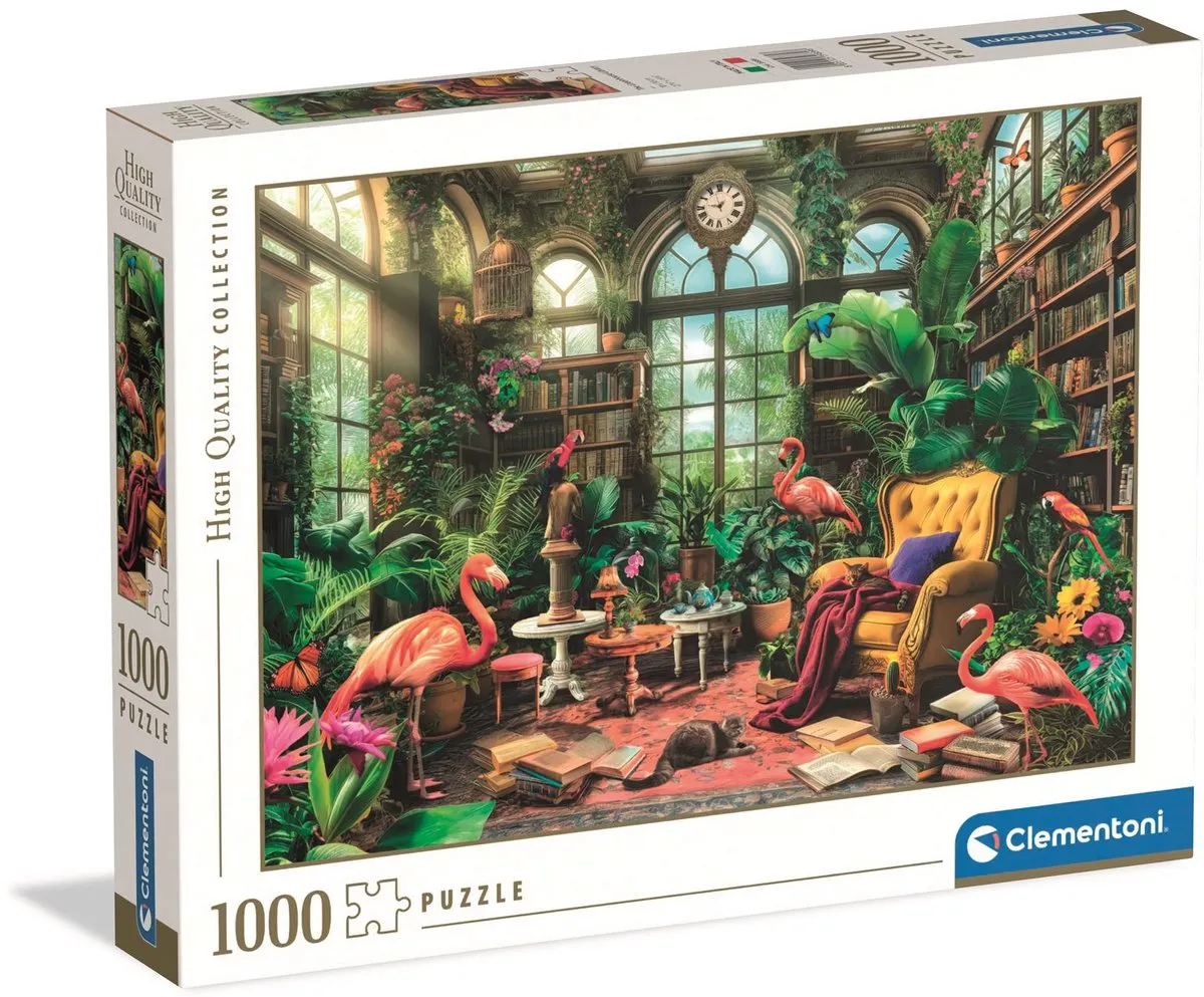 Clementoni De Kas Bibliotheek Puzzel 1000 Stuks - Multikleur