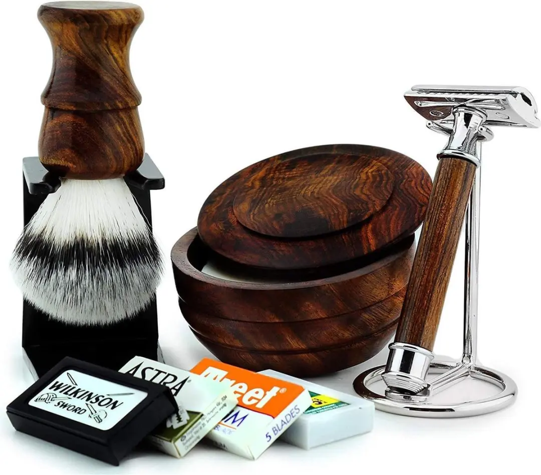 Haryali London Houten Scheerset
