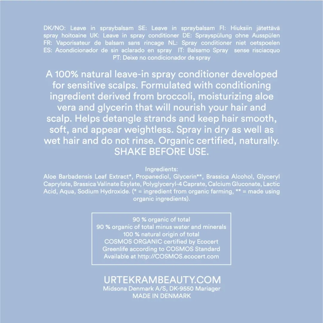 Urtekram Parfumvrije Spray Conditioner 250ml