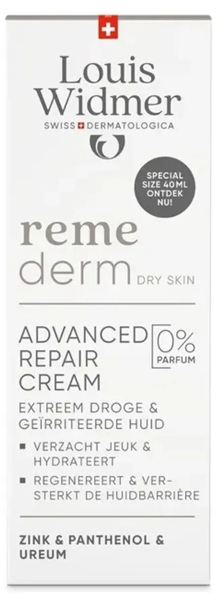 Louis Widmer Remederm Dry Skin Advanced Repair Crème 40ml
