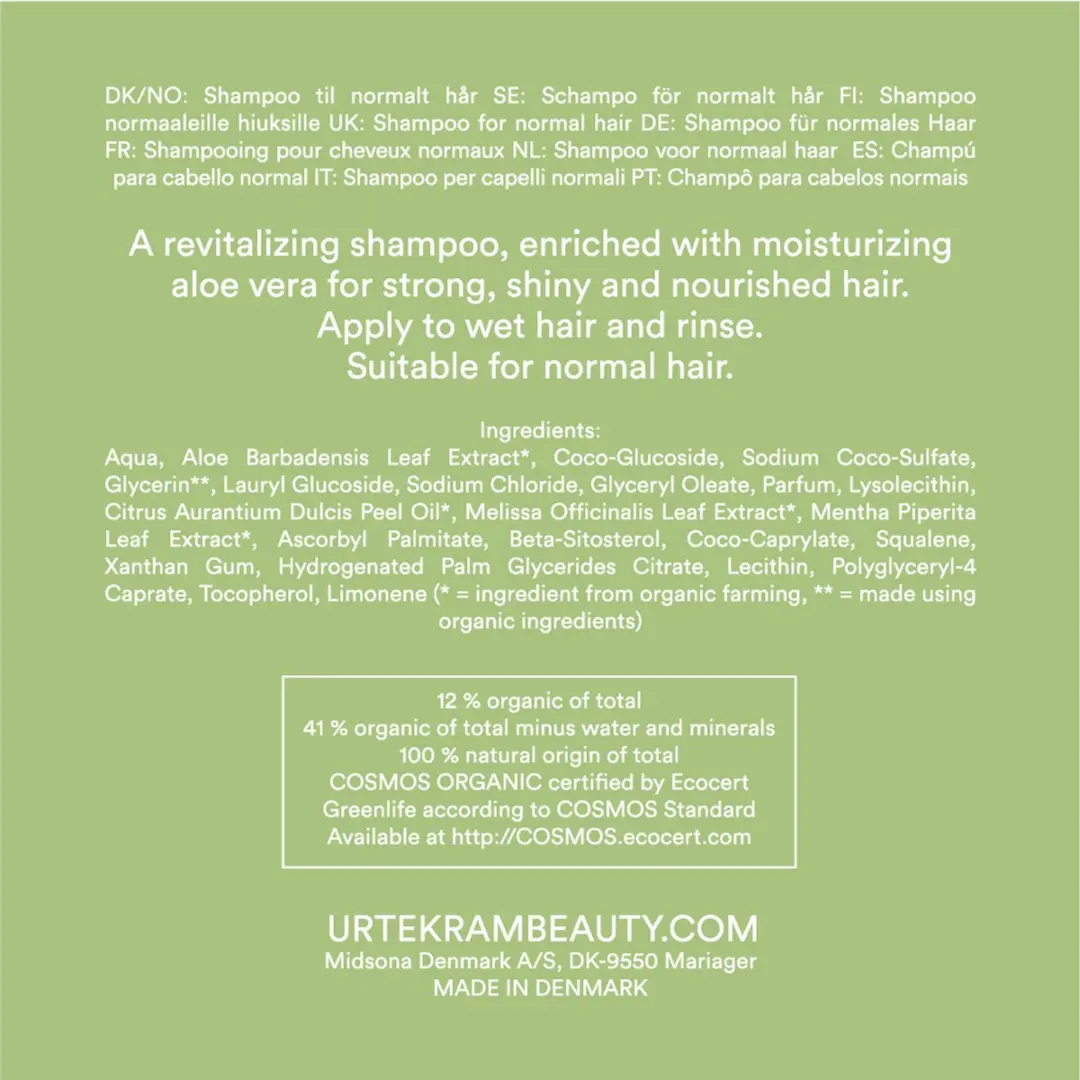 Urtekram Aloë Vera Shampoo 250ml