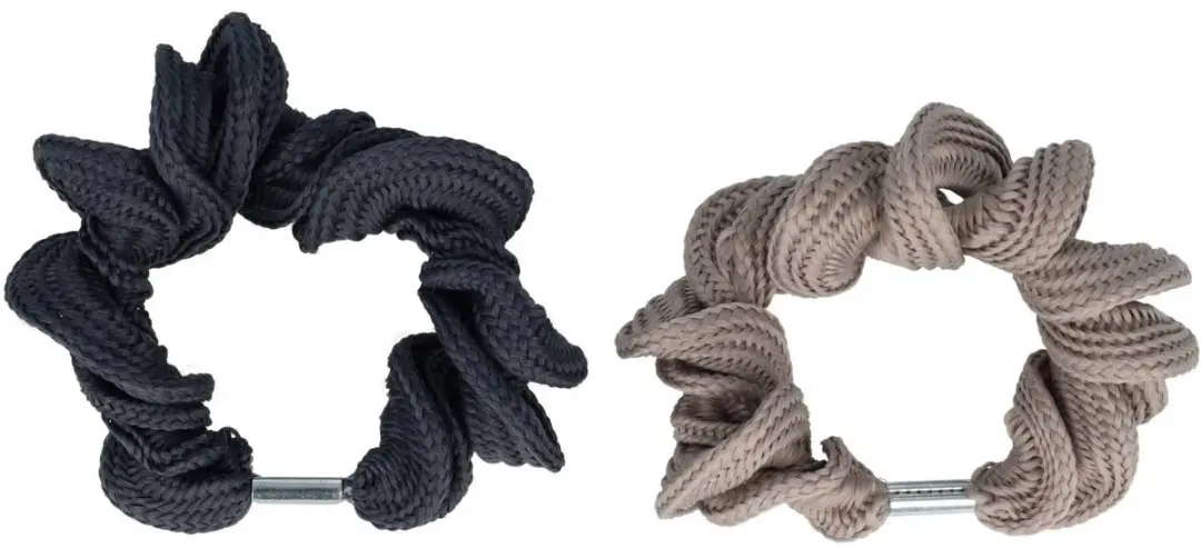 Haarsoires Haarelastieken Basic Grijs