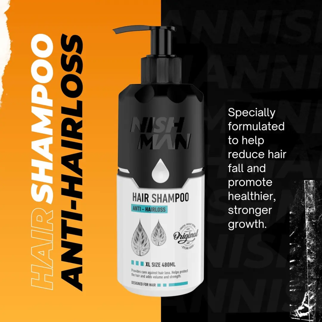 Nishman Anti-Hairloss Shampoo Keratine Complex Pro-Vitamine B5 480ml
