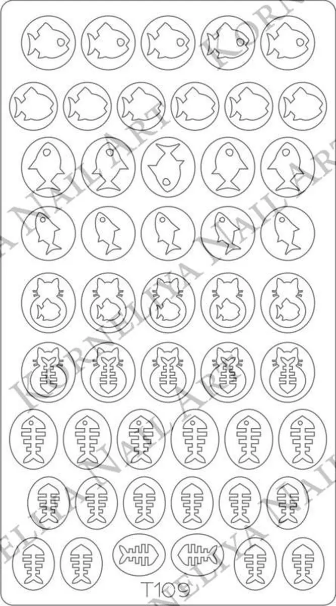 Korneliya Deep Design Nagelstickers Nr 109