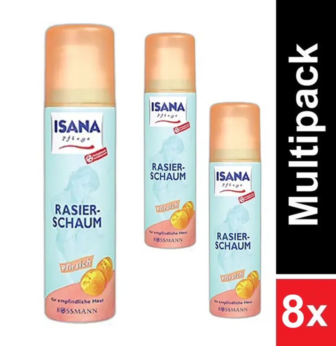Isana Scheerschuim Perzik Gevoelige Huid 150ml