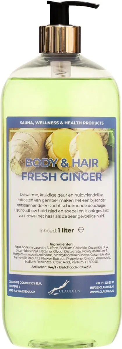 Splashbox Cosmetics Fresh Ginger Body & Hair 1L