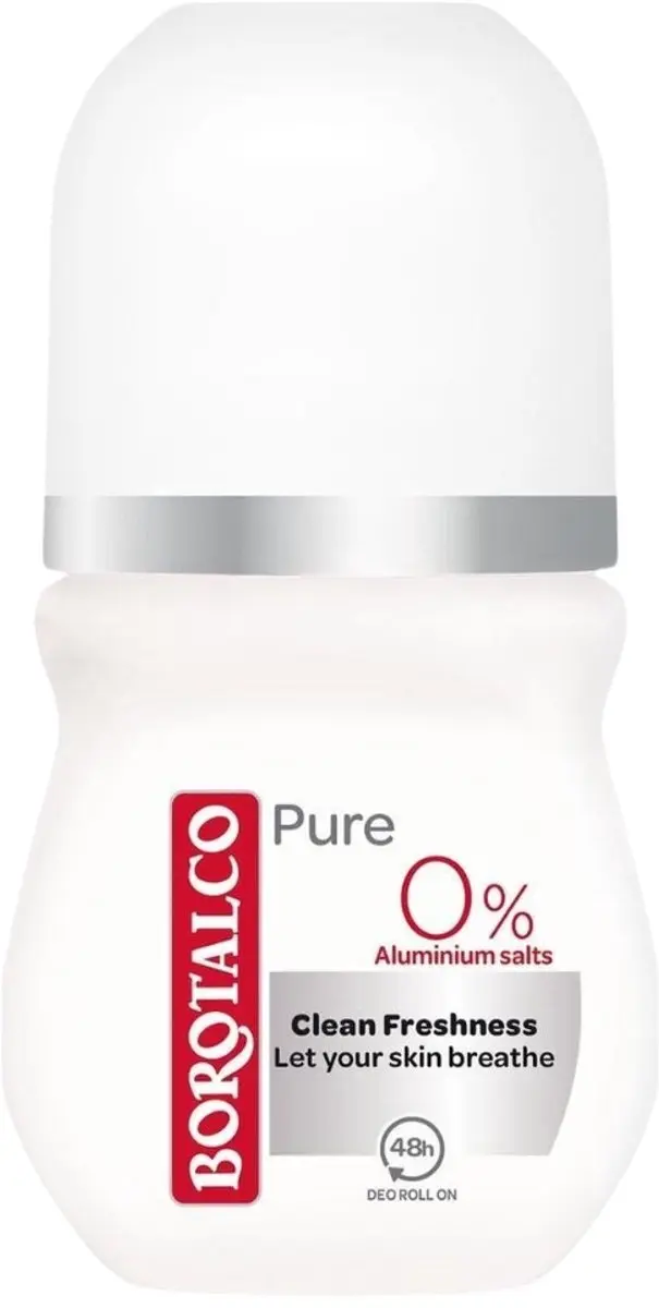 Borotalco Pure Deodorant Roller 50ml - 6 Stuks