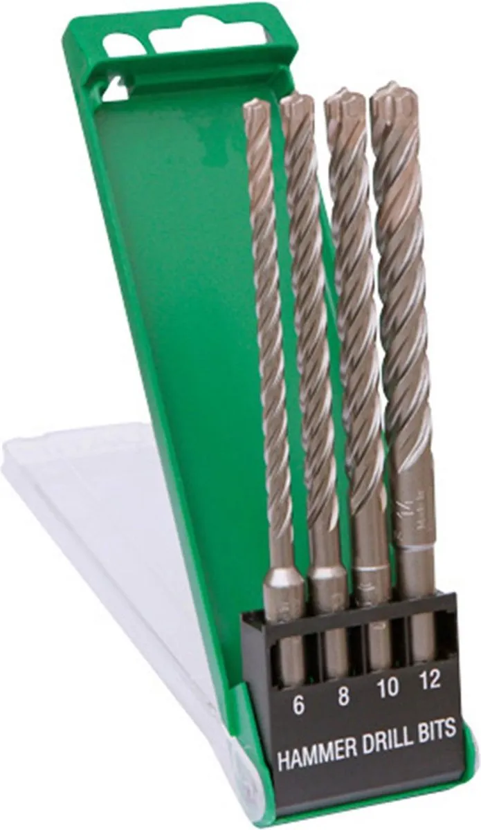 Hikoki 783390 SDS-Plus Hamerboren Set - 4 Stuks 6-12mm