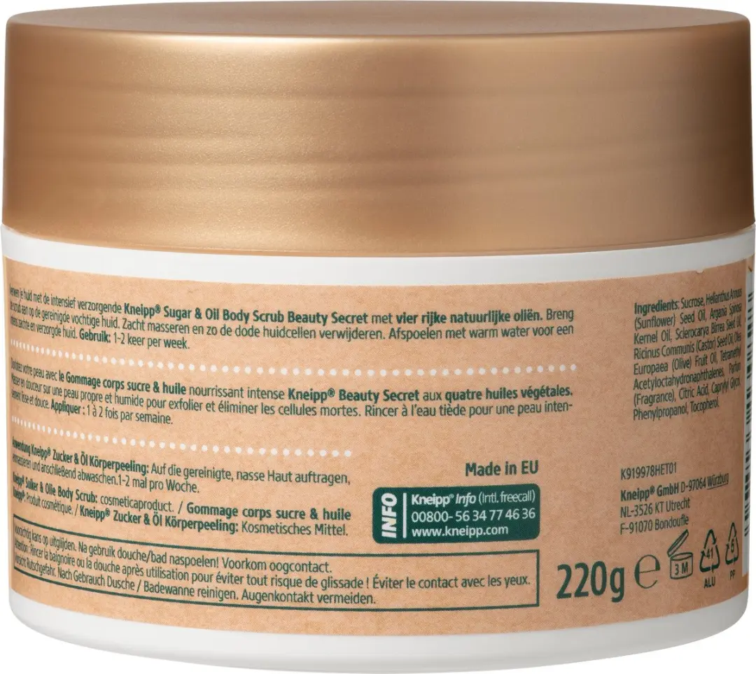Kneipp Sugar & Oil Body Scrub 220ml