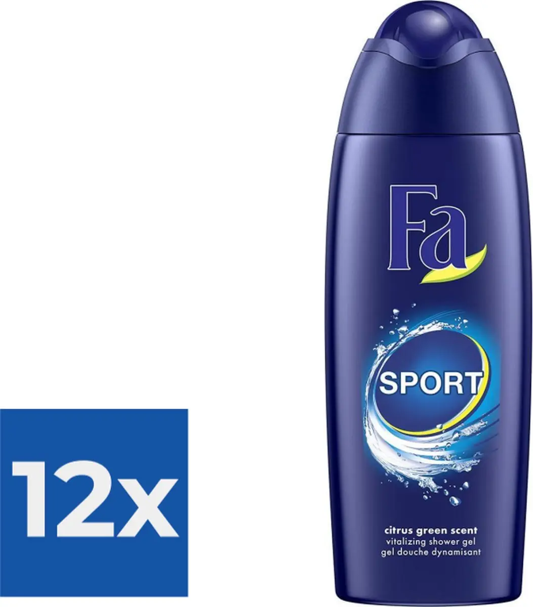 Fa Men Active Sport Douchegel Green Citrus 250ml - 12 Stuks