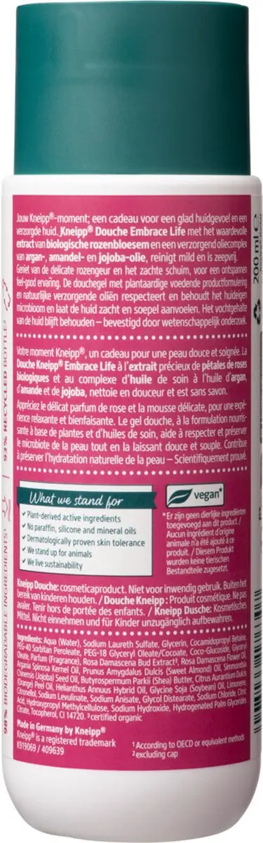 Kneipp Douche Embrace Life - 6 Stuks (200ml)