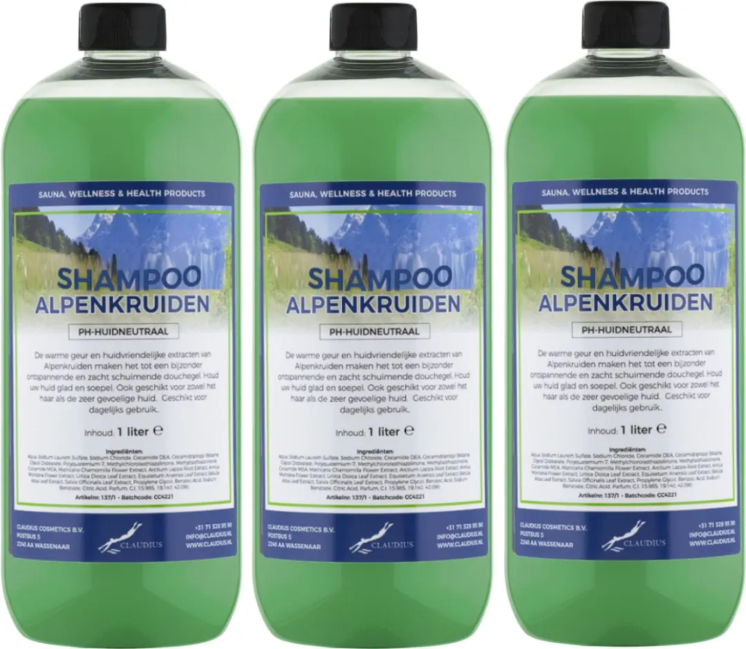 Splashbox Cosmetics Alpenkruiden Shampoo 1L