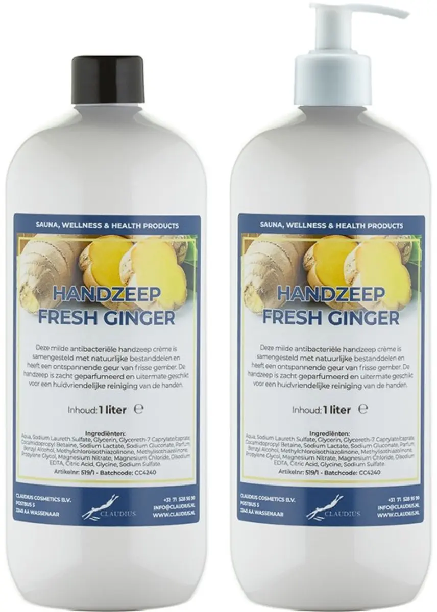 Splashbox Cosmetics Handzeep Fresh Ginger 1L