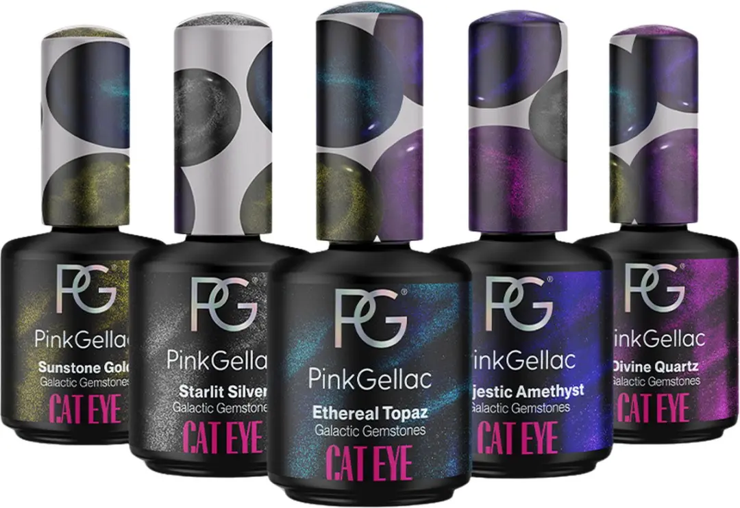 Pink Gellac Cat Eye Collectie Box Galactic Gemstones - 5x15ml Multicolor