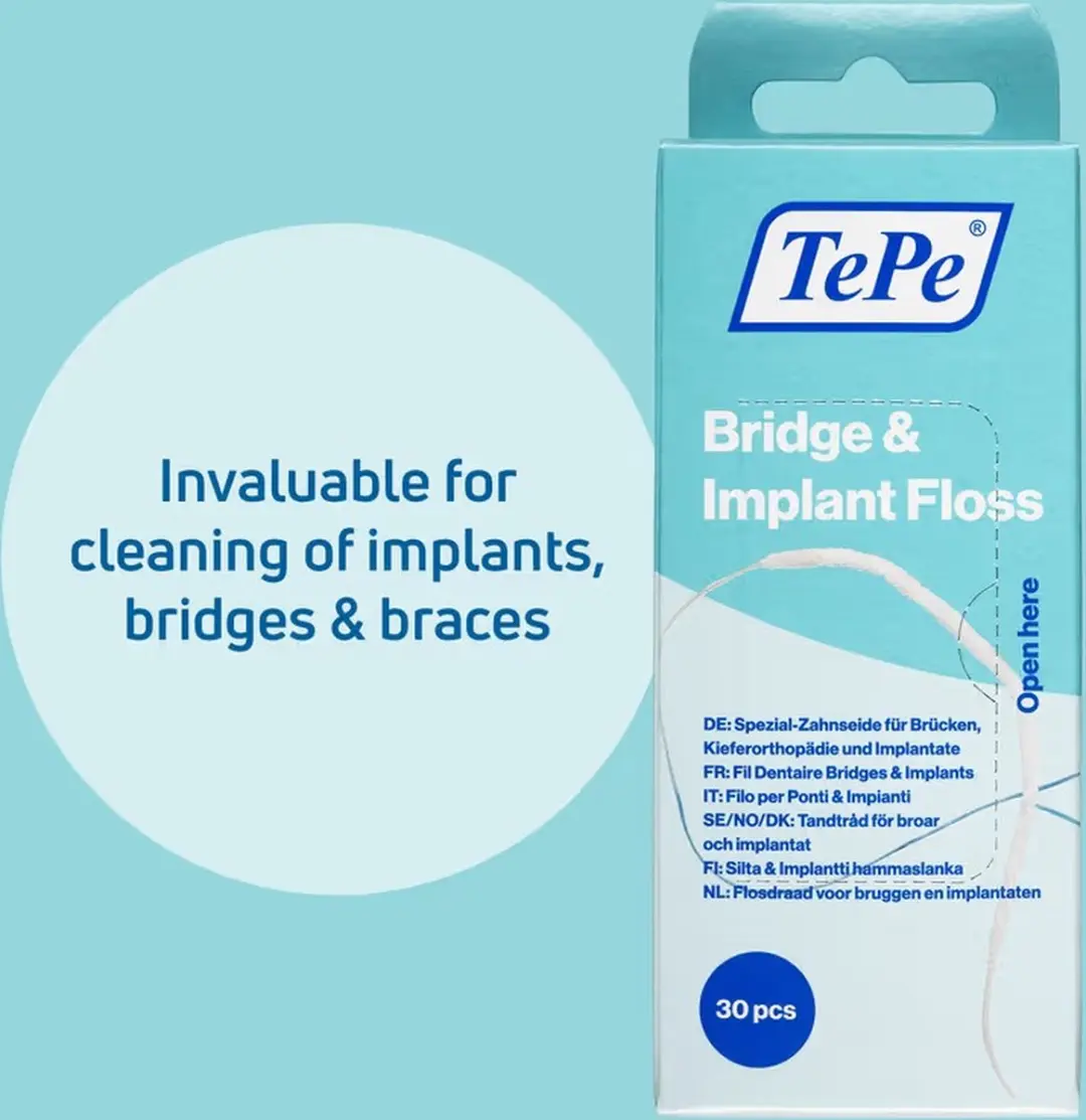 TePe Bridge & Implant Floss 30 Stuks