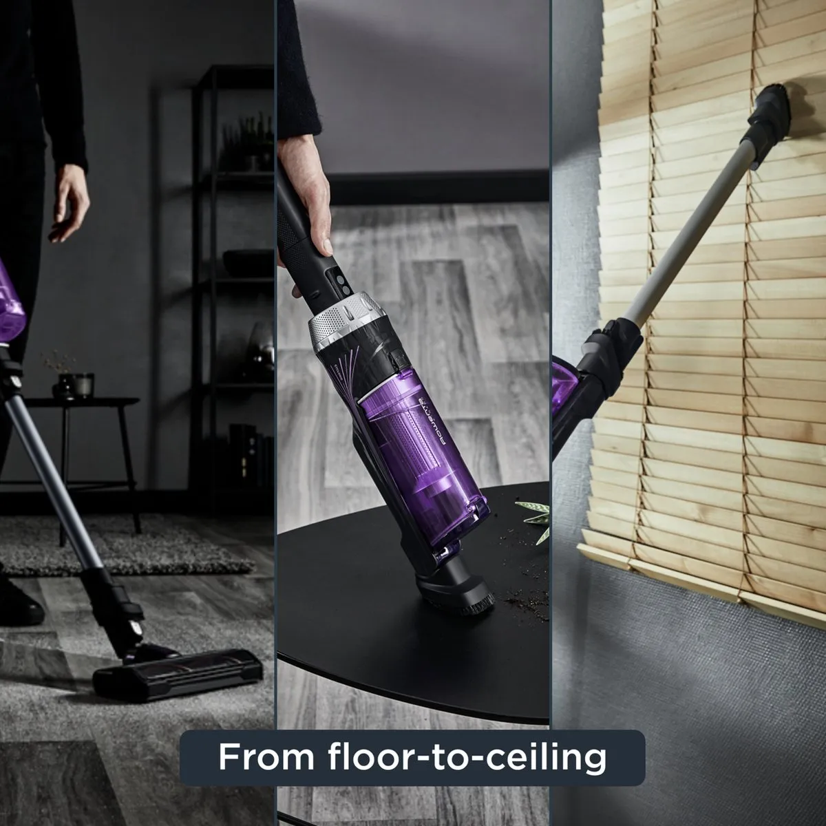 Rowenta X-Nano Essential RH1128 2-in-1 Steelstofzuiger - Paars/Zwart - afbeelding 6 van 6