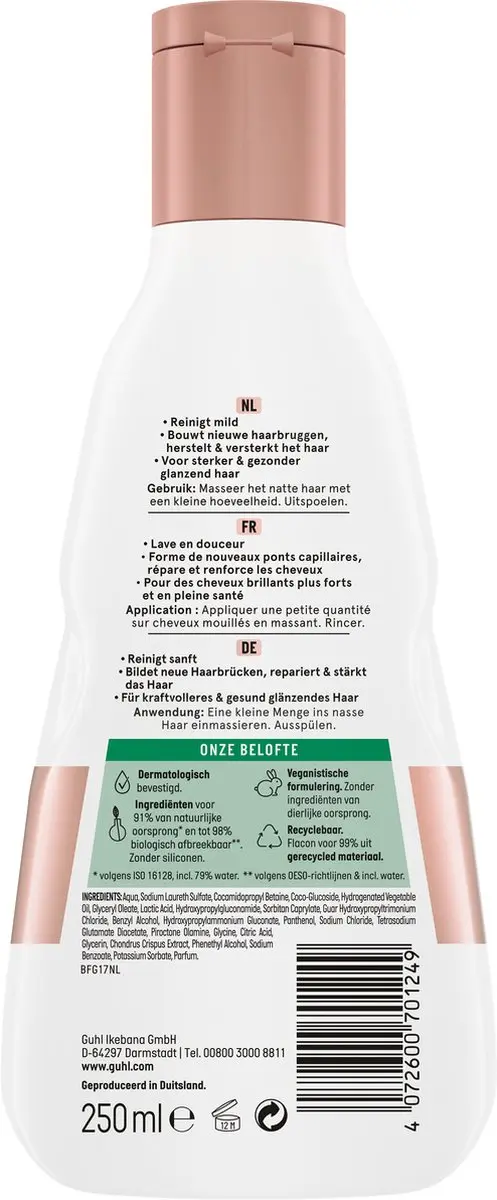 Guhl Shampoo Bond+ Restore 250ml