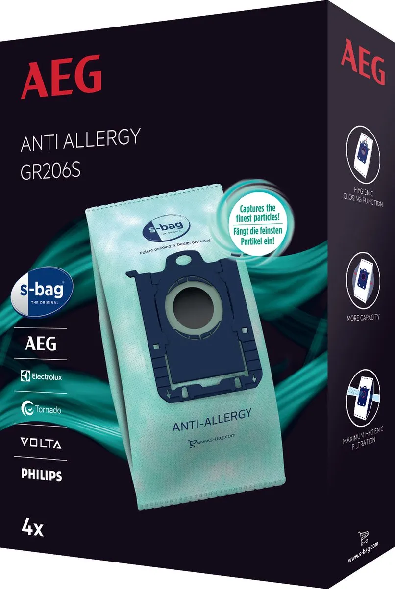 AEG S-bag Anti Allergy GR206s Stofzuigerzakken