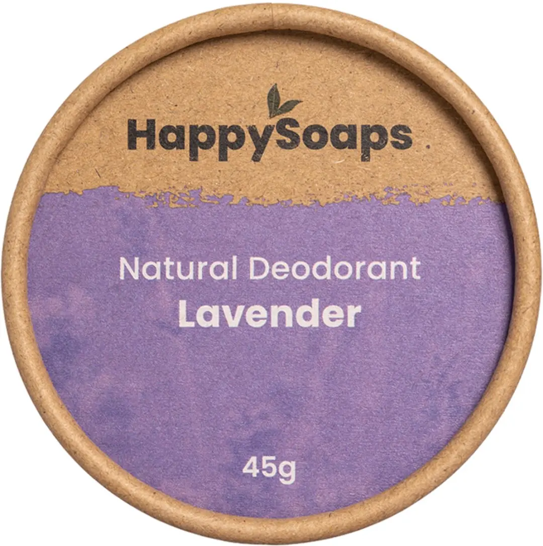 HappySoaps Natuurlijke Deodorant Lavendel 50g - Plasticvrij & Vegan