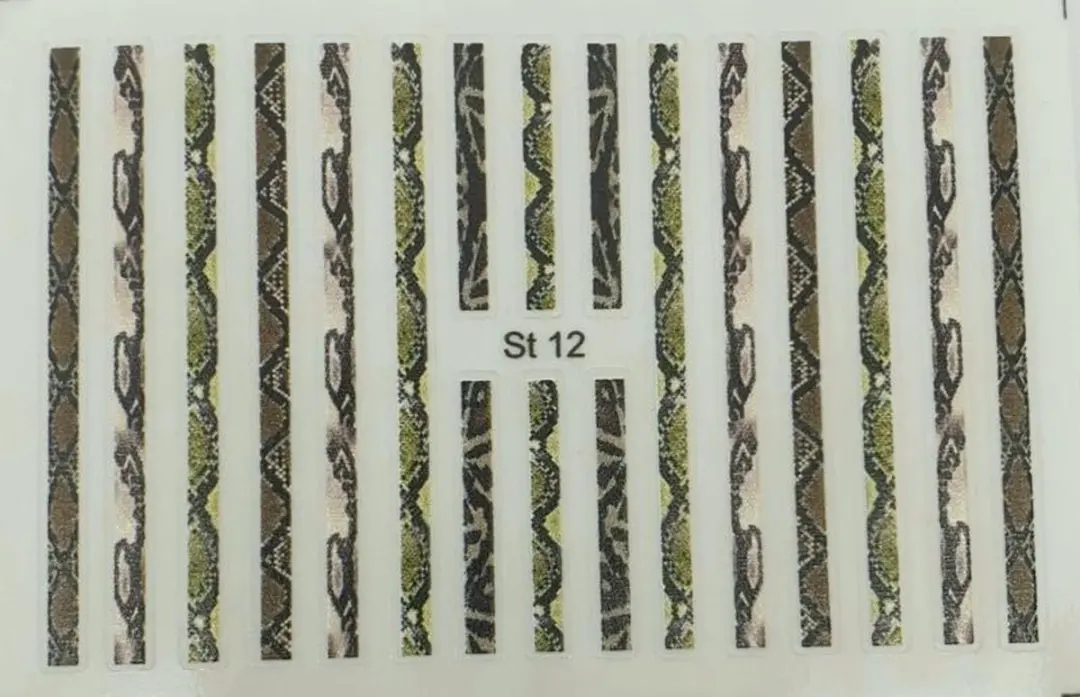 Korneliya 3D StickOn Reptile Stripes Nr 12