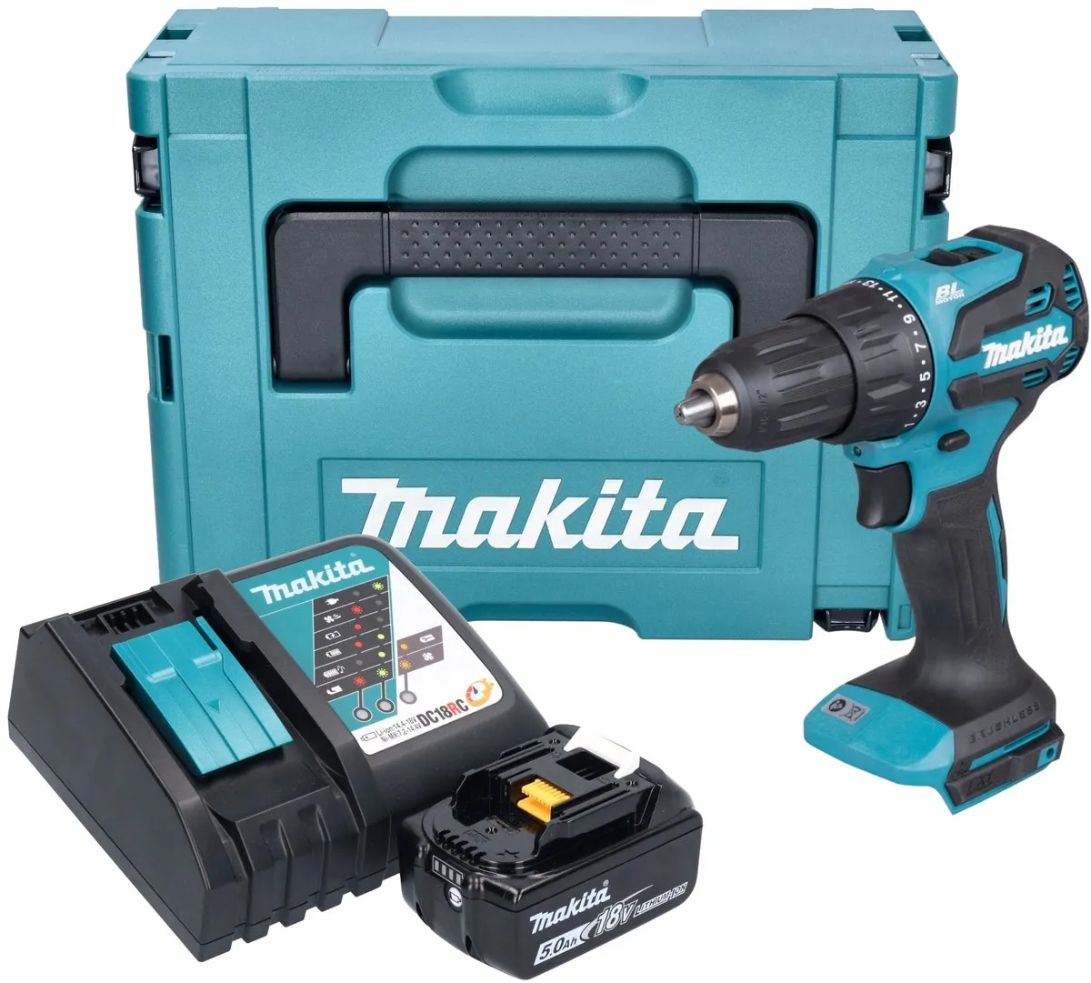 Makita DHP490RT1J Accu Klopboormachine 18V 65Nm