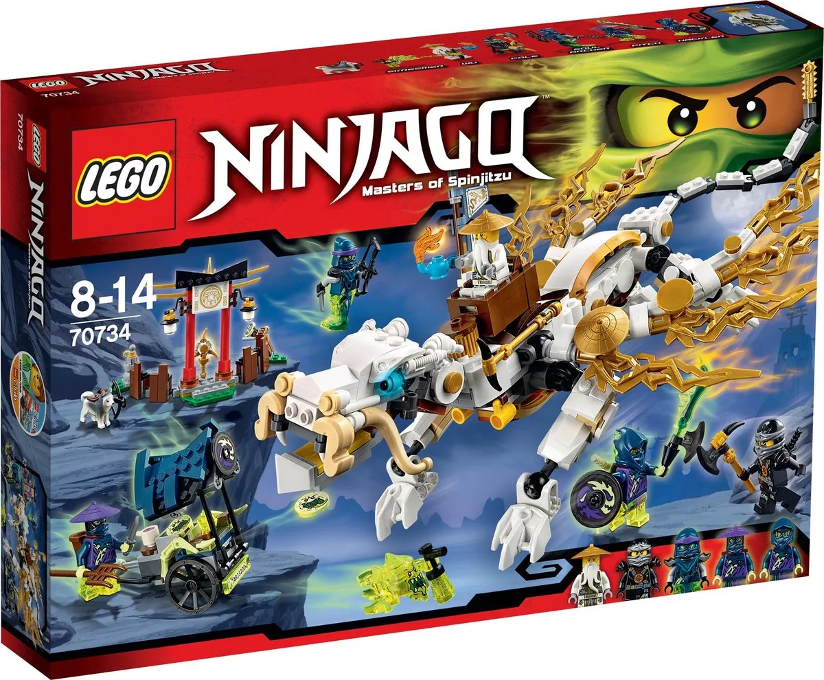 LEGO Ninjago De Draak van Meester Wu 70734