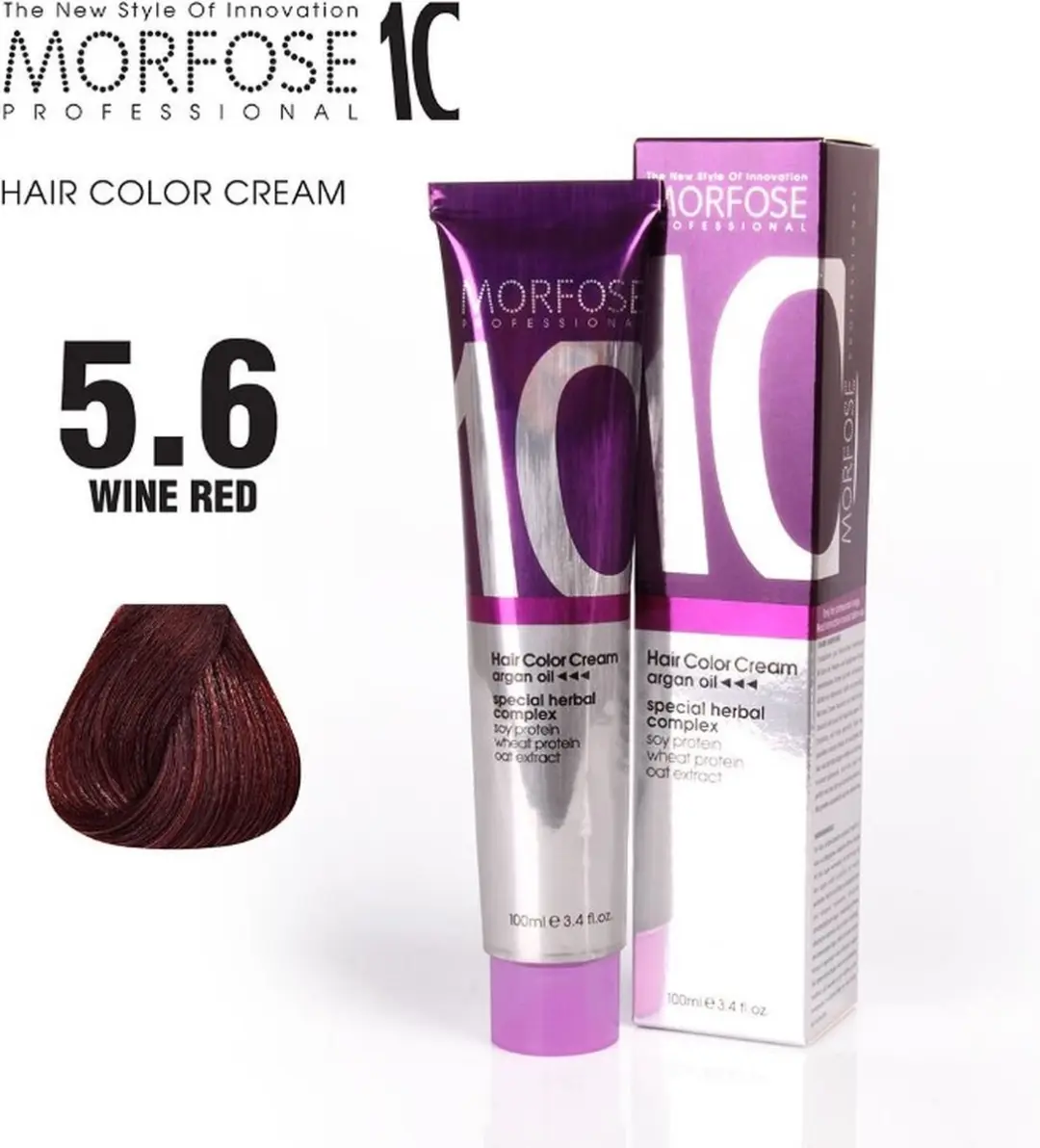 Morfose Color Cream Haarverf 5.6 Rodewijn Rood 100ml