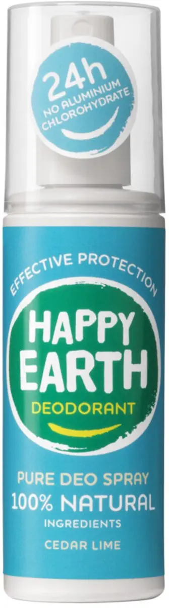 Happy Earth Deo Spray Cedar Lime