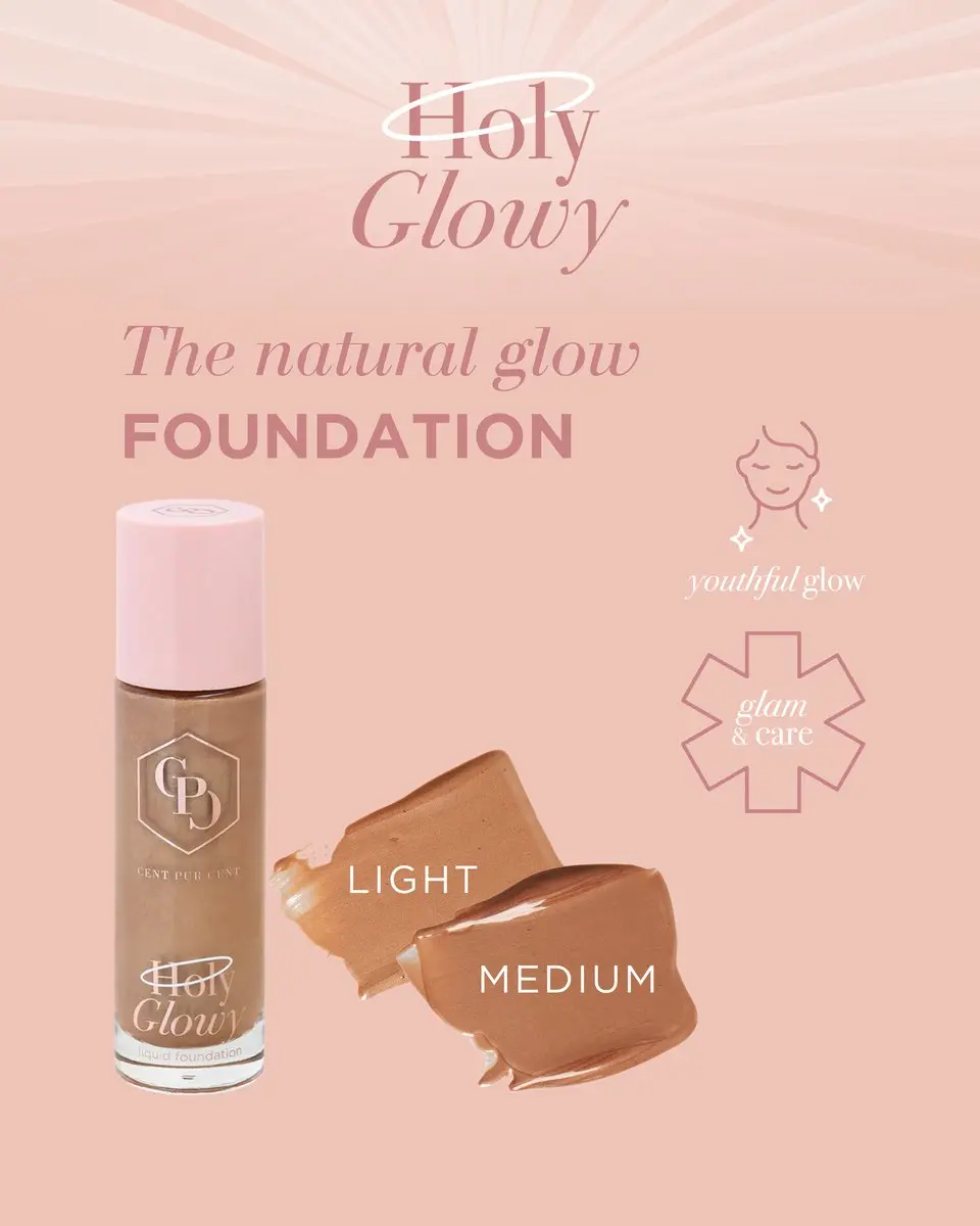 Cent Pur Cent Holy Glowy Foundation Light - 30ml - Beige - afbeelding 6 van 6