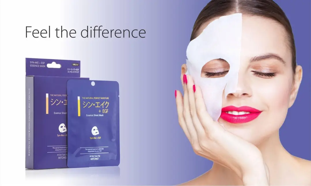 Mitomo Syn-Ake + EGF Gezichtsmaskers 25g - Transparant