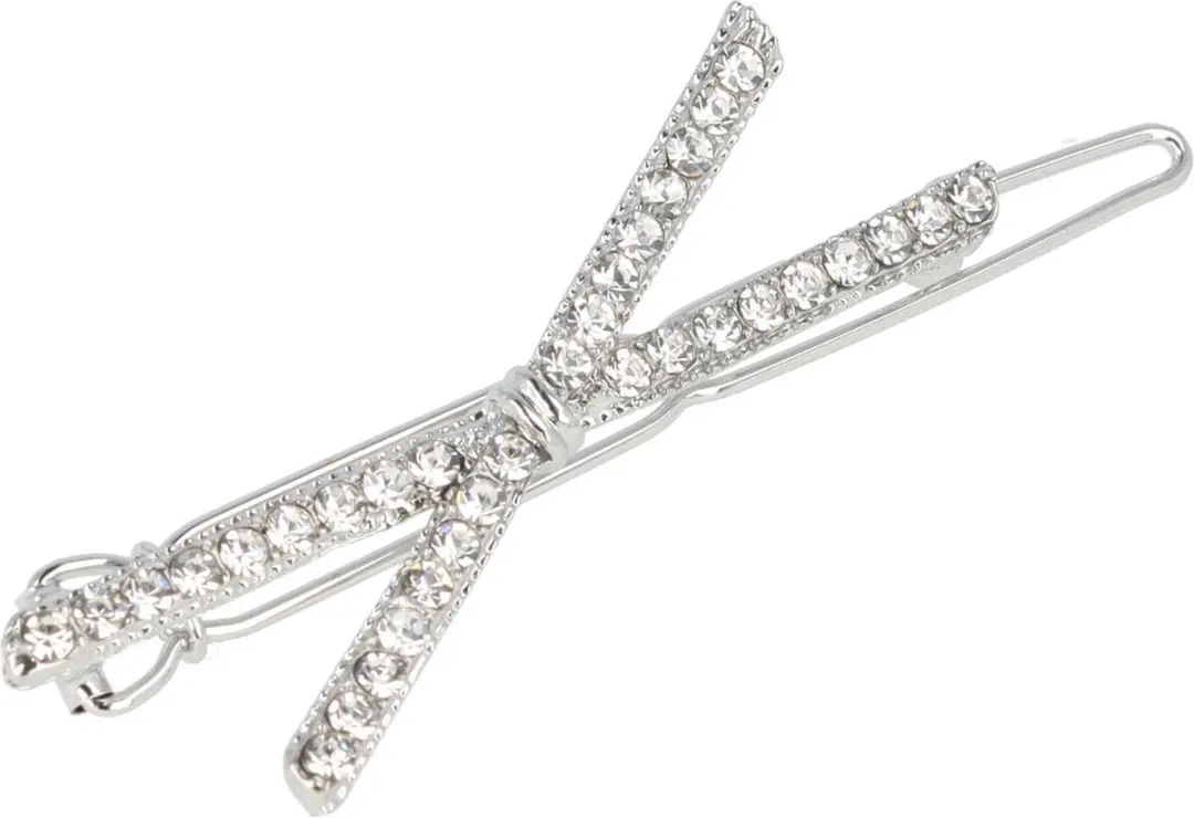 Haarsoires Haarspeld 4,5cm - Strass Zilver