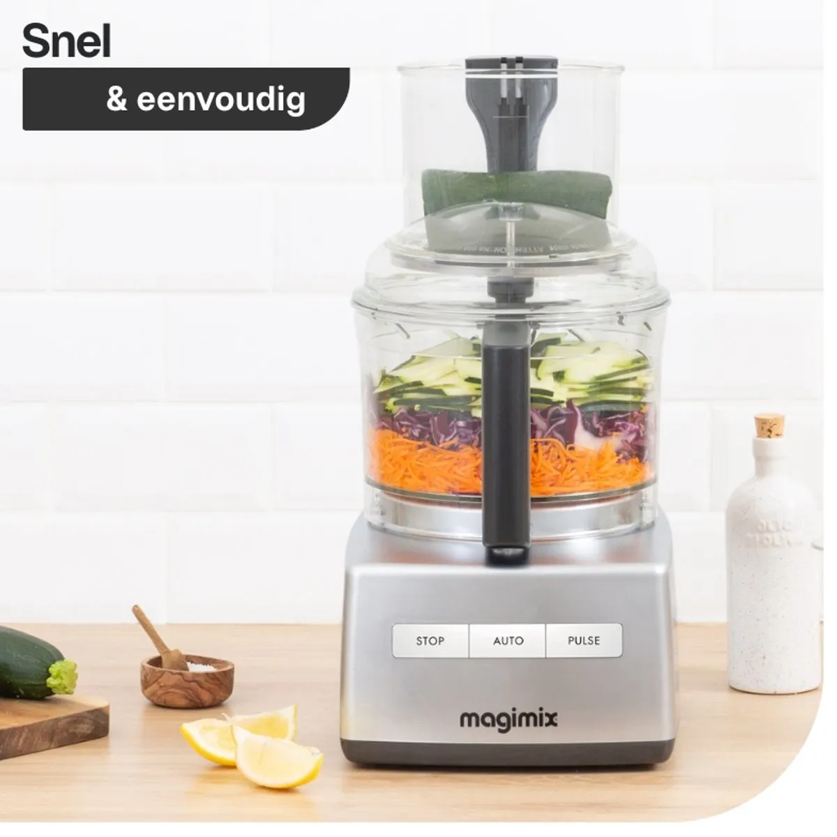 Magimix CS 5200 XL Foodprocessor 1100W - Zwart