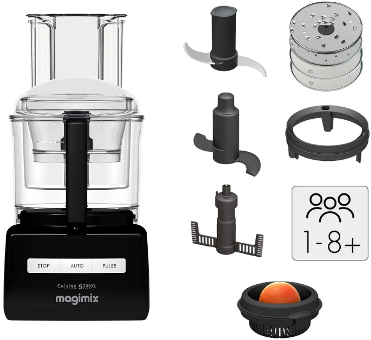 Magimix CS 5200 XL Foodprocessor 1100W - Zwart