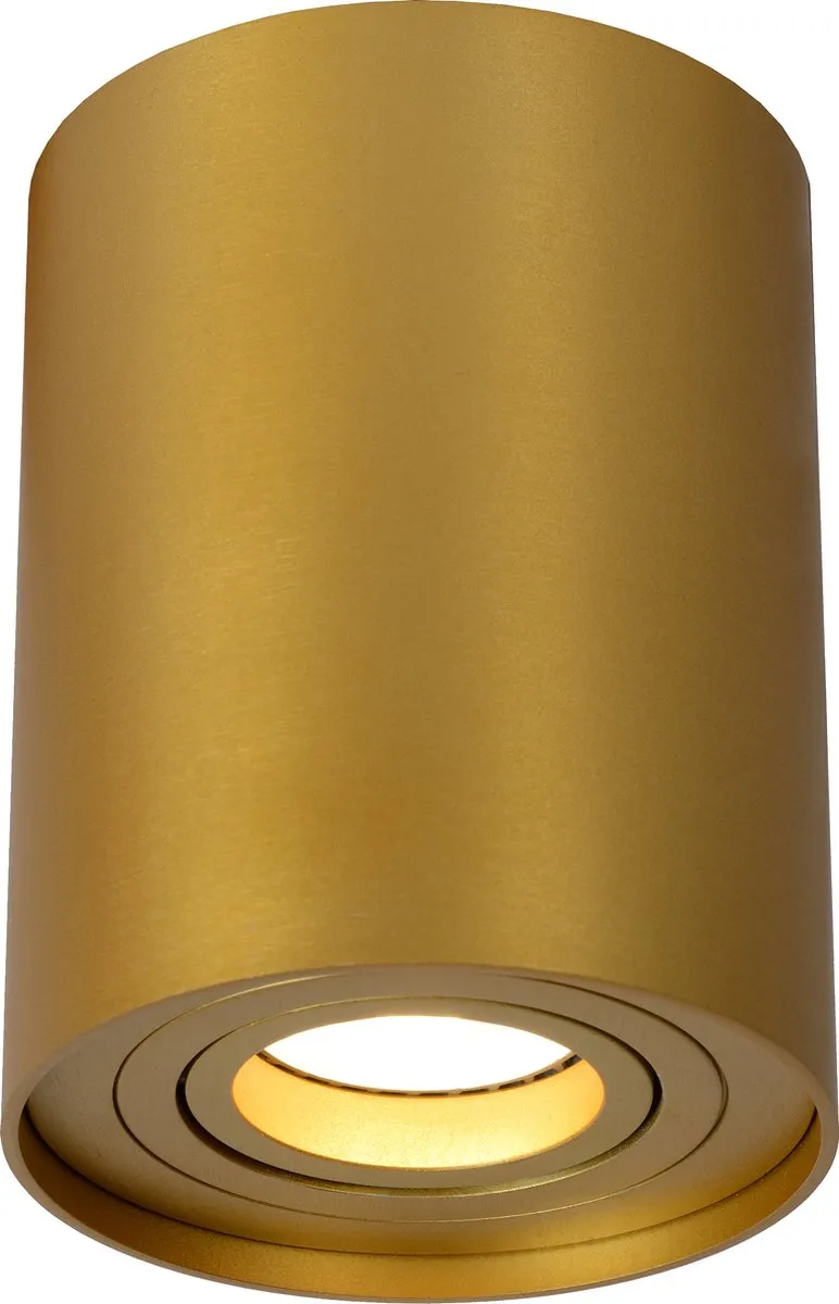 Lucide TUBE Plafondspot Ø9,6cm Mat Goud - GU10