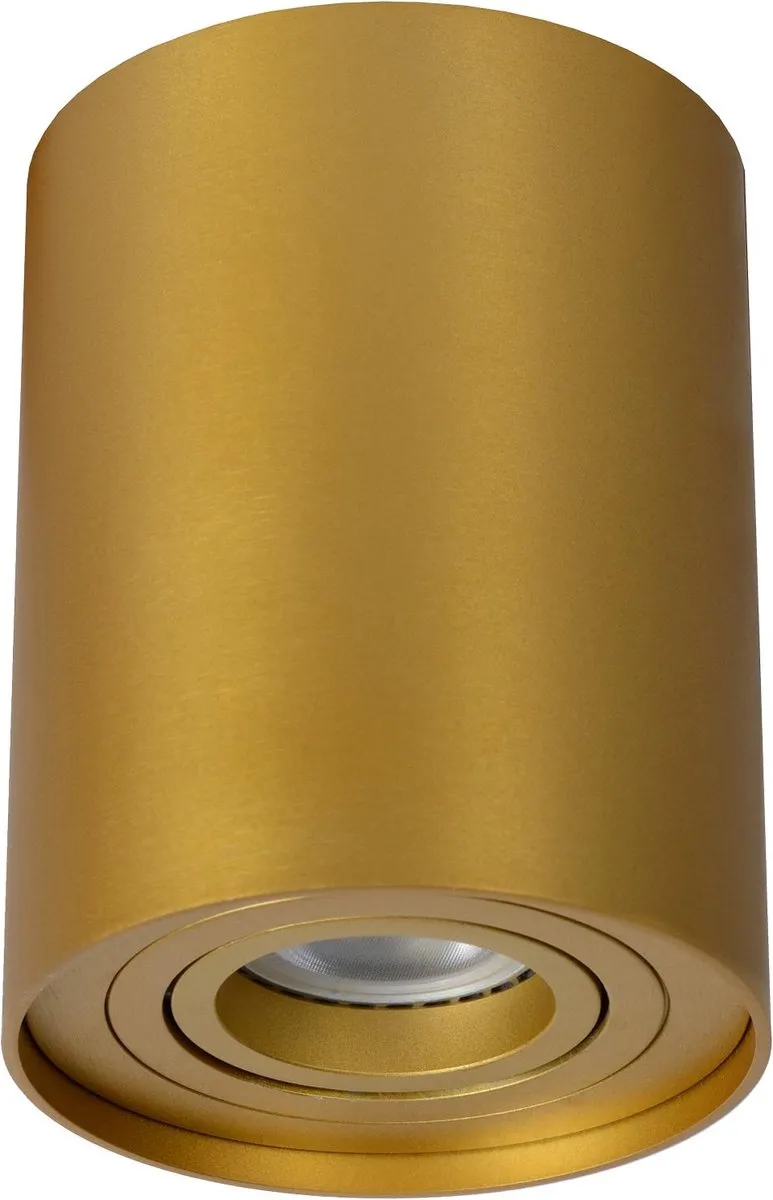 Lucide TUBE Plafondspot Ø9,6cm Mat Goud - GU10