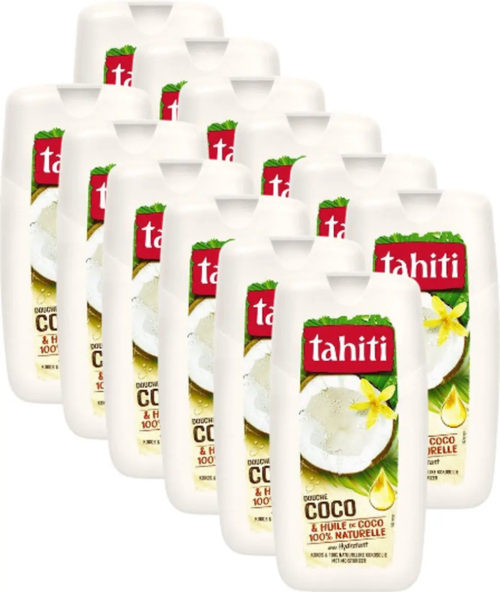 Tahiti Douchegel 250ml - 12 Stuks - Kokos & Kokosolie