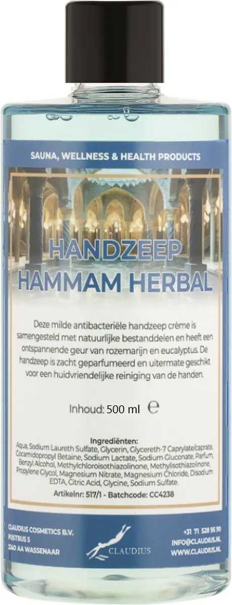 Splashbox Cosmetics Hammam Herbal Handzeep 500ml