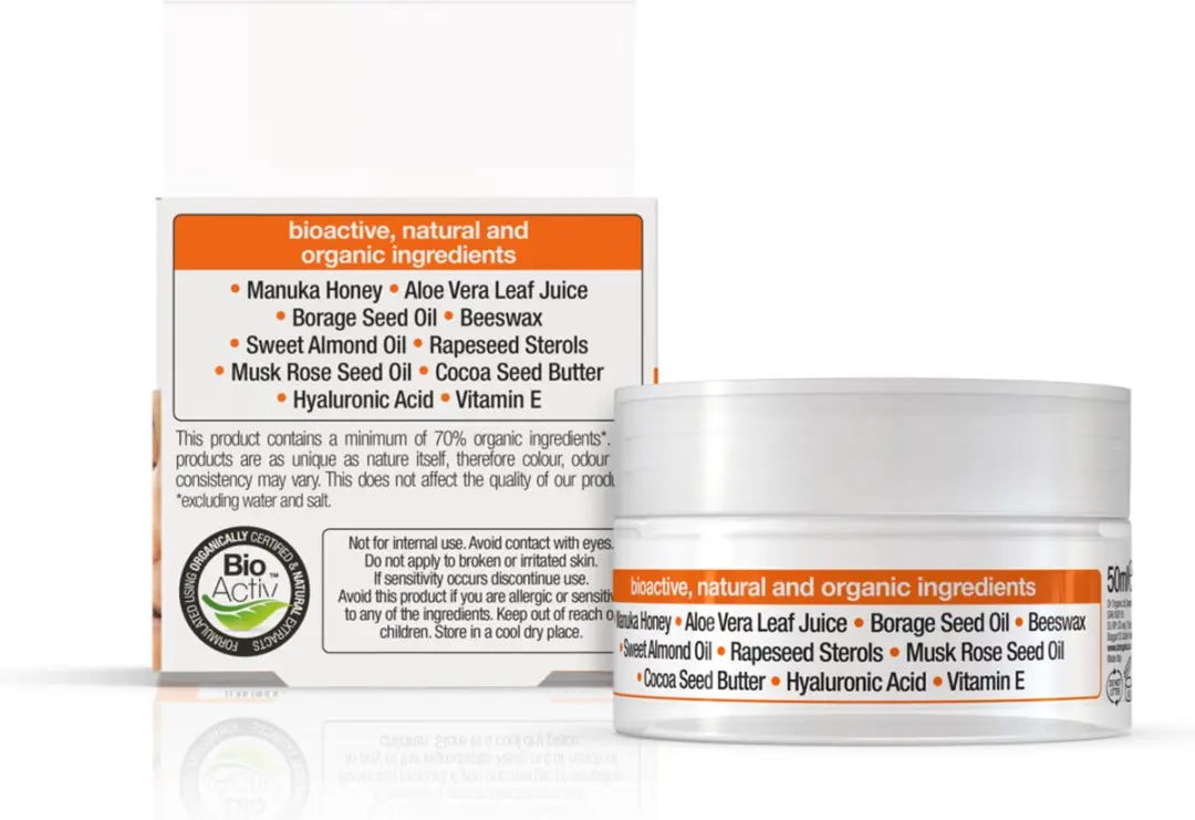 Dr. Organic Manuka Honing Rescue Cream 50ml - 6 Stuks