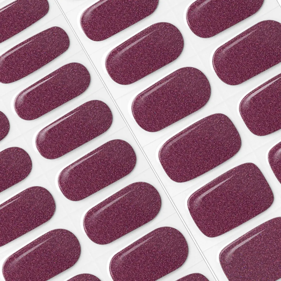 Pink Gellac UV Nagelstickers Sparkling Plum - 20 Stuks