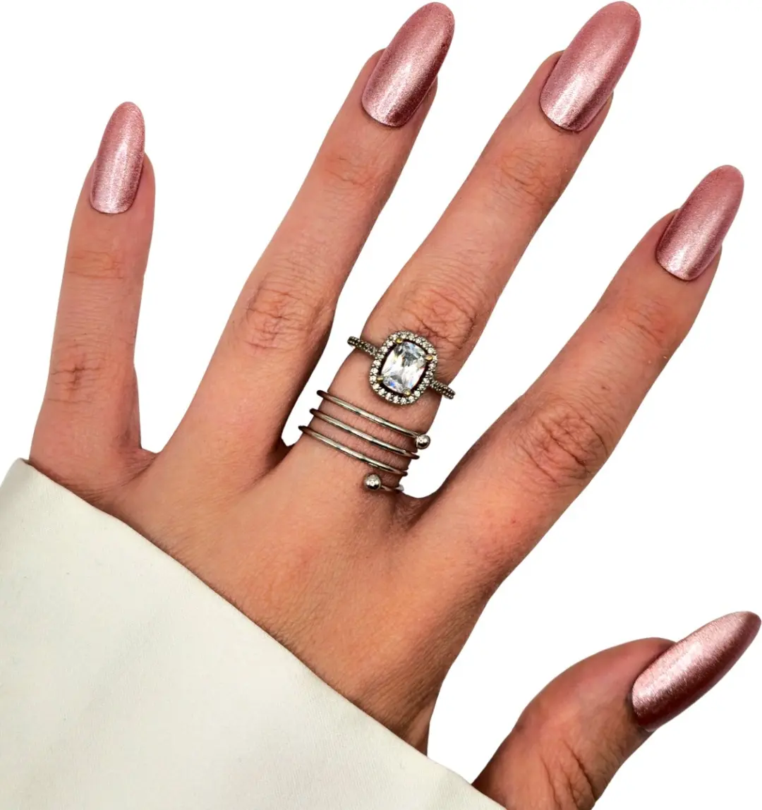 SD Press on Nails B-272 Plaknagels - 20 Stuks - Roze