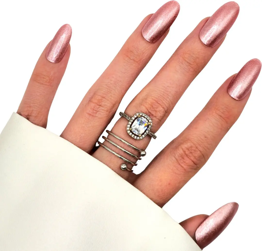 SD Press on Nails B-272 Plaknagels - 20 Stuks - Roze