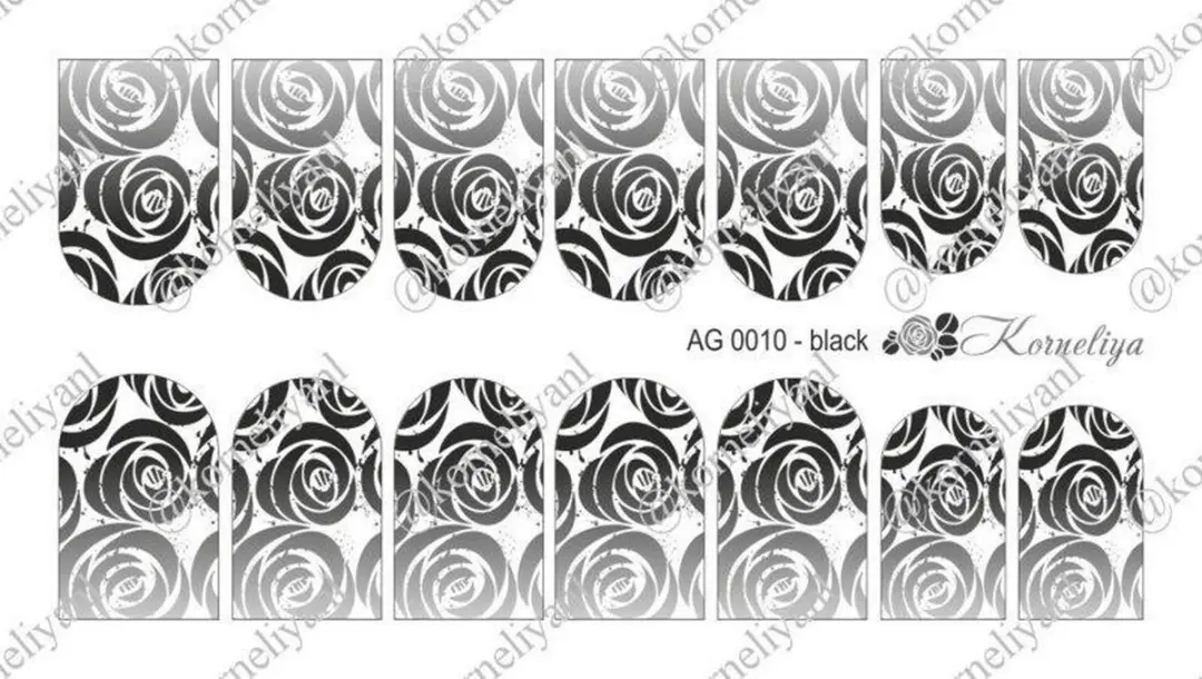 Korneliya Airbrush Waterdecal AG 0010