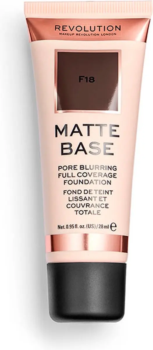 Makeup Revolution Matte Base Pore Blurring Foundation F18 - 28ml
