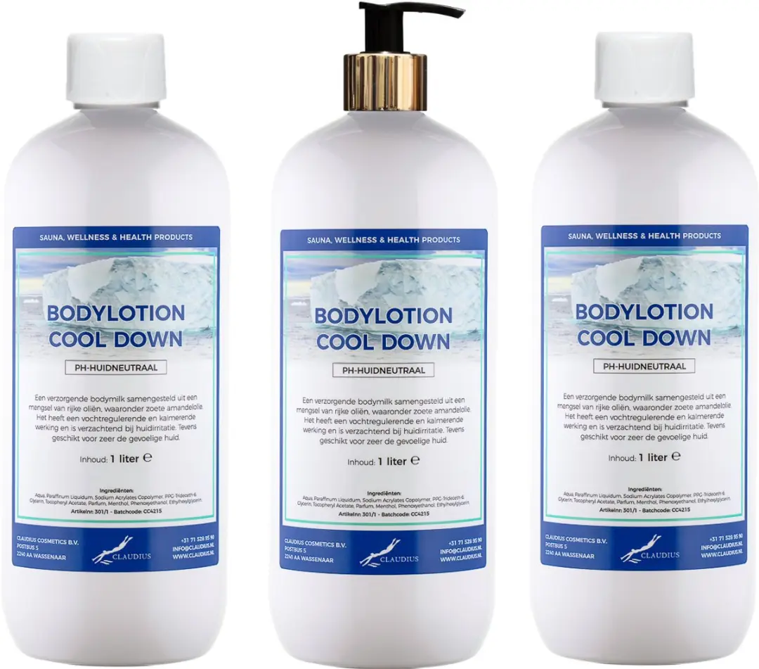 Splashbox Cosmetics Bodylotion Cool Down 3 Liter - 3 Stuks