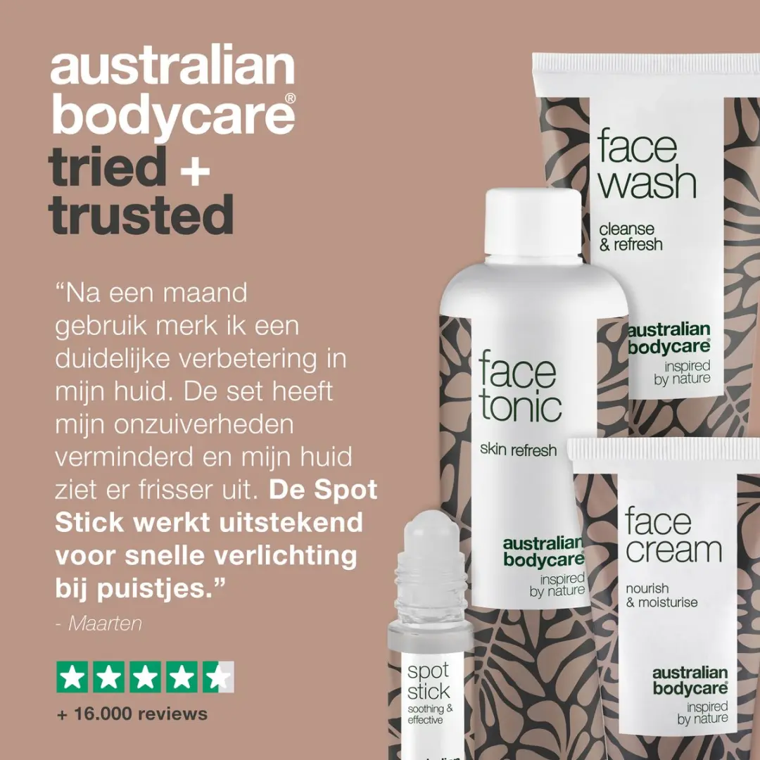 Australian Bodycare Anti-Puistjes Pakket - Tea Tree Olie Set 309ml