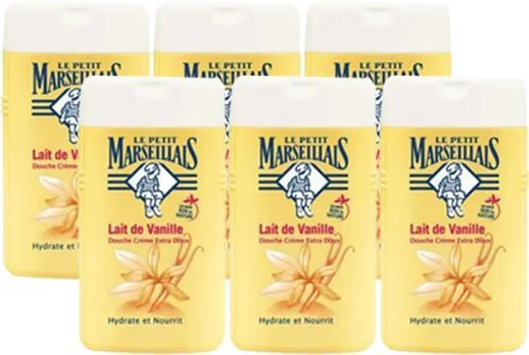 Le Petit Marseillais Douchecrème Vanillemelk 250ml - 6 Stuks