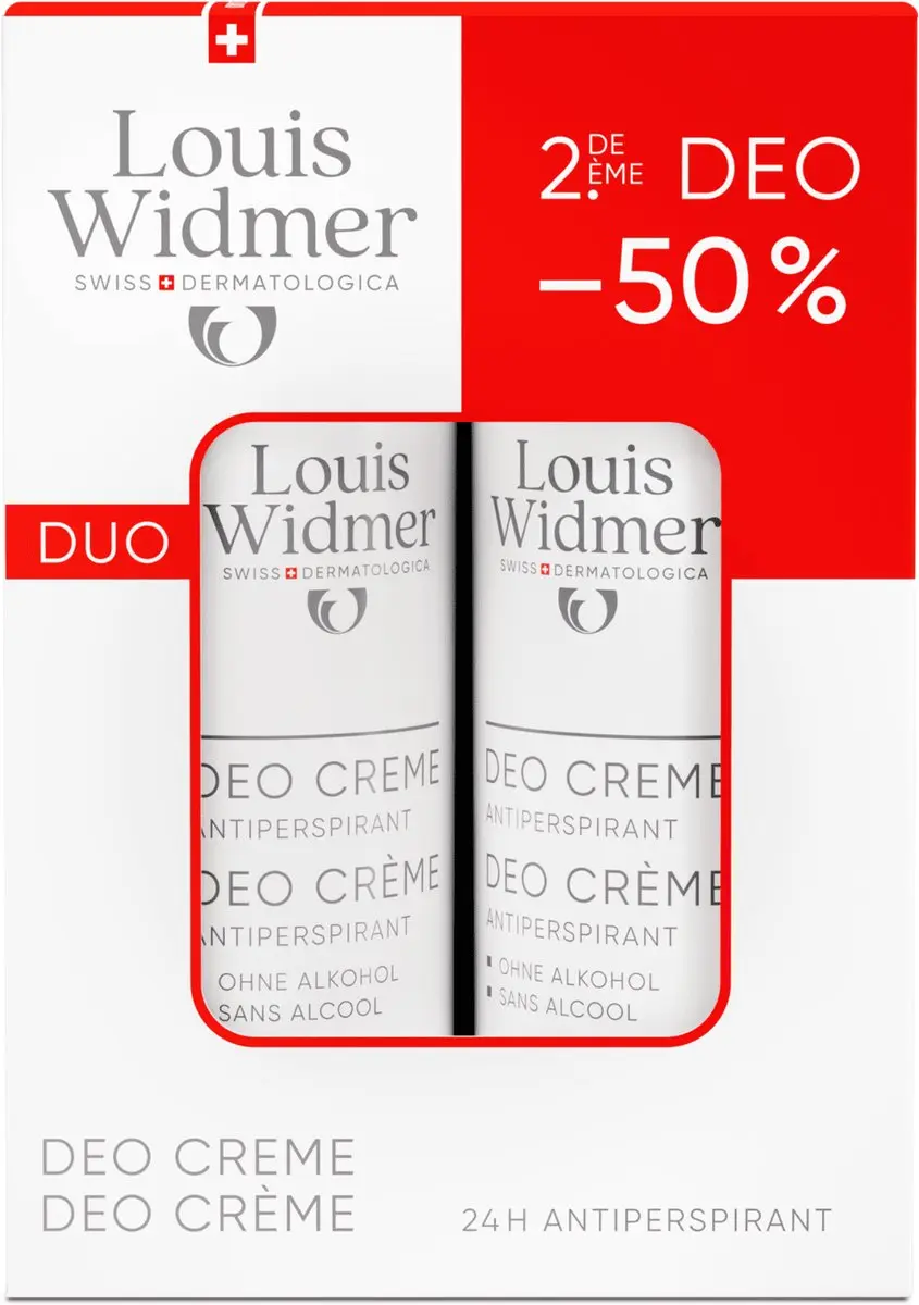 Louis Widmer Deo Crème Antiperspirant 2x40ml