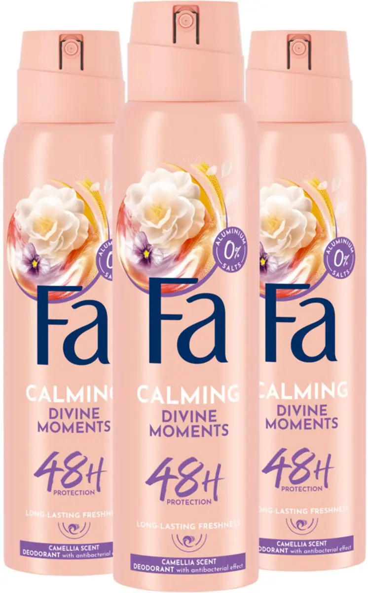 Fa Divine Moments Deodorant Spray 3x150ml